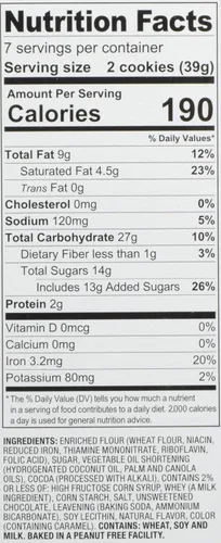 Miniatura 2 de Dare Galletas, Crema de chocolate, 10.2 oz (cfuda)