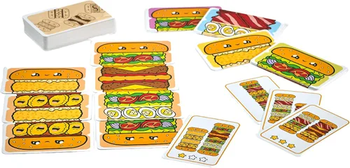 Miniatura 3 de Blue Orange Juego de cartas Games Burger ASAP! - Juego de cartas para familia o niños, juego de fiesta para 2 a 5 jugadores. Recomendado para edades