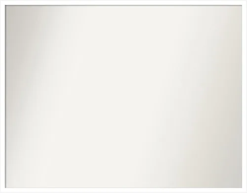 Miniatura 662 de Amanti Art Espejo de baño blanco para sobre el fregadero, 32 x 45 pulgadas, espejo de tocador rectangular blanco esbelto, marco de madera moderno