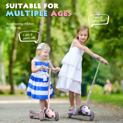 Miniatura 3 de MOUNTALK Scooter para Niños de 1-12 Años, Scooter de 3 Ruedas para Niños Pequeños de 1-3/3-5/5-8/8-12 Años Niños y Niñas con Alturas Ajustables