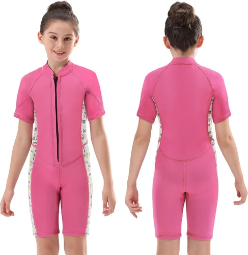 Miniatura 14 de Traje de neopreno de 3 mm para niños, niñas, niños pequeños y jóvenes; traje de baño completo térmico para agua fría; cremallera en la espalda