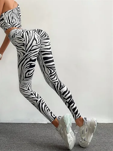 LSCZSLYH Leggings de cintura alta para mujer, para levantamiento de cadera, yoga, deportes, correr, gimnasio, entrenamiento, mallas de secado rápido