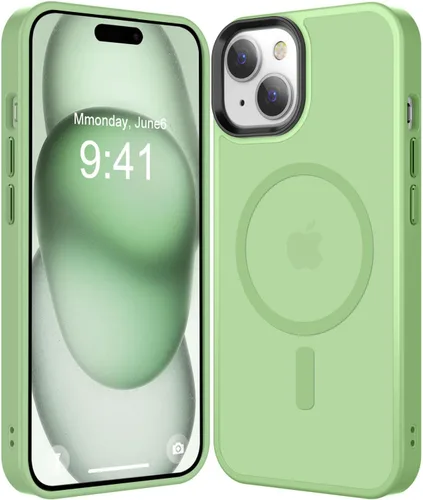 Miniatura 111 de Fuerte magnético para iPhone 11, compatible con Magsafe, [resistente a caídas de 13 pies] Funda trasera translúcida mate con sensación de piel