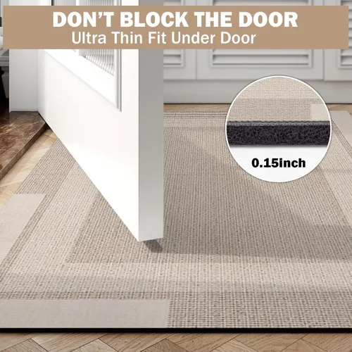 Miniatura 3 de YDKGL Alfombra de Baño Antideslizante, Respaldo de Goma Ultra Delgada Alfombras de Baño que Caben Debajo de la Puerta Secado Rápido Súper Absorbente