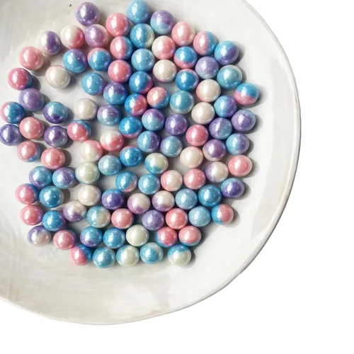 Miniatura 6 de Weraru Gránulos comestibles de azúcar con perlas azules comestibles, tamaño mezclado, para hornear, decoración de pasteles, decoración de galletas