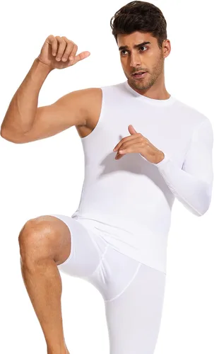Miniatura 7 de Koalarun Basketball Compression Shirt for Men One Arm Long Sleeve Athletic Shirts Sport Workout Baselayer Undershirt