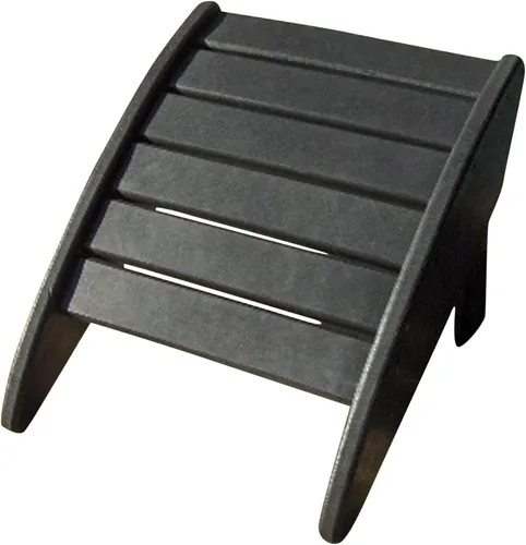 Phat Tommy Poly Adirondack Chair Ottoman – Silla reposapiés para exteriores – Muebles otomanos de patio para todo tipo de clima, color negro