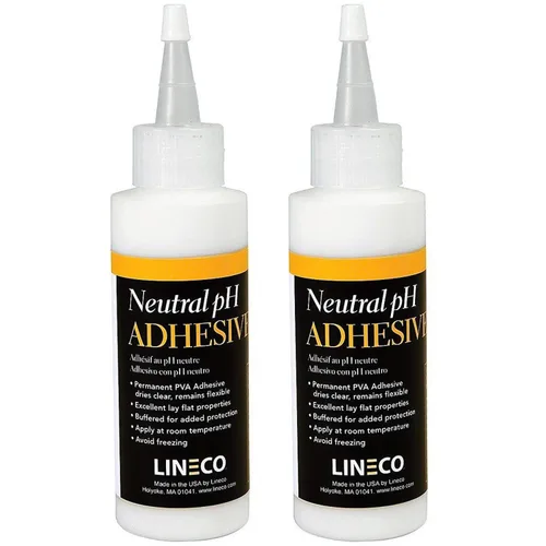 Miniatura 7 de LINECO Adhesivo de pH neutro, 4 onzas, sin ácidos, pegamento multiuso, se seca transparente y permanece flexible, se utiliza para encuadernación