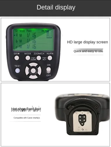 Miniatura 4 de YONGNUO Controlador remoto de disparador de flash LCD YN560-TX II actualizado, para Canon y YN560IV/III YN660 con función de despertador