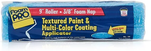 Miniatura 8 de FoamPRO Rodillo de pintura de espuma 19P, rodillo de 9 x 1/4 pulgadas para superficies lisas, acabado impecable y sin pelusa