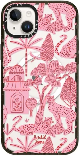 Miniatura 223 de CASETiFY Impact - Funda para iPhone 13 [protección contra caídas de 6.6 pies/compatible con Magsafe] Black Kingsnake, color negro transparente