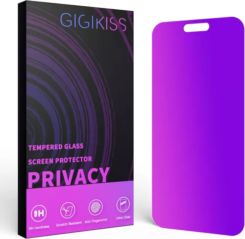 Miniatura 7 de GIGIKISS Protector de pantalla de privacidad compatible con iPhone 12 Pro Max de 6.7 pulgadas, degradado morado, antiespía, anti luz azul, protector