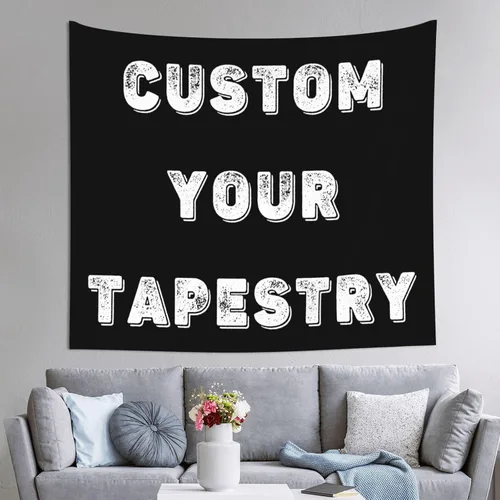 Miniatura 20 de Tapiz personalizado para cargar imágenes para colgar en la pared, telón de fondo personalizado con foto y texto, carteles personalizados