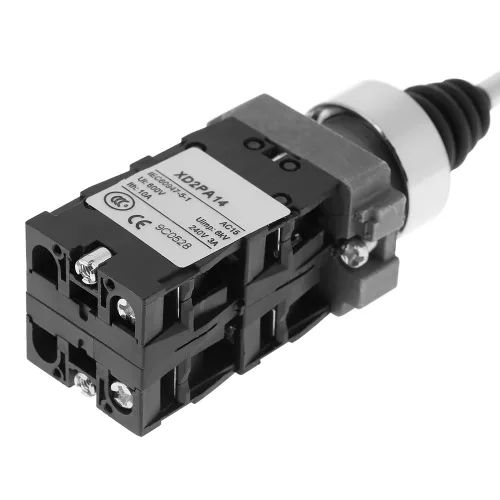 Miniatura 8 de 4NO Interruptor de palanca de mando bloqueado de 4 posiciones 4 contactos normalmente abiertos para control de circuitos de CC de CA 50Hz