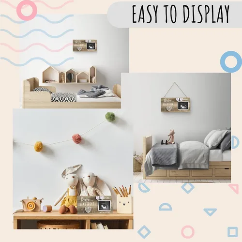 Miniatura 5 de Marco de fotos de ecografía de bebé con cuenta regresiva de semanas – Foto de ultrasonido estándar de 4"x3" – Ideas de anuncios de embarazo – Regalo