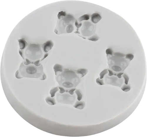 Miniatura 5 de Oso de peluche Molde de silicona de chocolate para osos de bebé, molde de fondant para decoración de tartas, decoración de cupcakes, pasta de goma