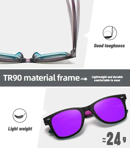Miniatura 79 de MEETSUN Polarized Sunglasses for Women Men Classic Retro Square Frame Driving Sun Glasses UV Protection