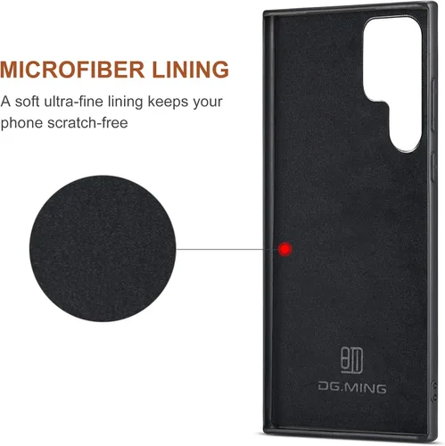 Miniatura 6 de Funda de piel desmontable 2 en 1 para Samsung Galaxy S22 Ultra 5G con bolsillo para tarjetero, fundas delgadas para teléfono de 6.8 pulgadas