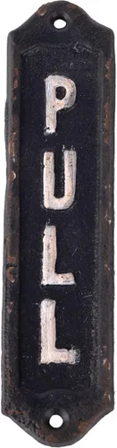 Miniatura 9 de NIKKY HOME Placa de metal de hierro fundido para puerta, letreros verticales para tiendas, hogar, cafeterías, tiendas, negocios, oficina, granja