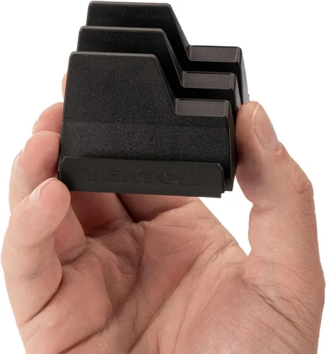 Miniatura 5 de TEKTON Juego de organizador de llaves modulares de 20 herramientas (negro) OTM92120 Fabricado en Estados Unidos