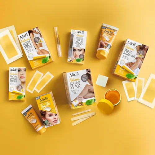 Miniatura 6 de Nad's Depilación de cera para mujeres – cuerpo y cera facial – todo tipo de piel – Kit de depilación en casa con cera de azúcar de 6 onzas, jabón