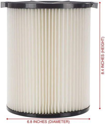 Miniatura 5 de Repuesto de filtro de cartucho de 1 capa # 72947 compatible con aspiradoras RIDGID VF4000, 5-20 galones y 6-9 galones Husky en seco, lavable