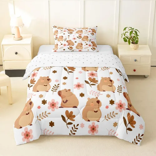 Miniatura 41 de jejeloiu Juego de ropa de cama Queen y King, juego de edredón de panal para niños, niñas, adolescentes, decoración de habitación, edredón Multi 07