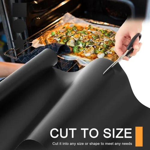 Miniatura 4 de Revestimientos para horno para la parte inferior del horno, paquete de 5 tapetes grandes y resistentes, 17 x 25 pulgadas, antiadherentes
