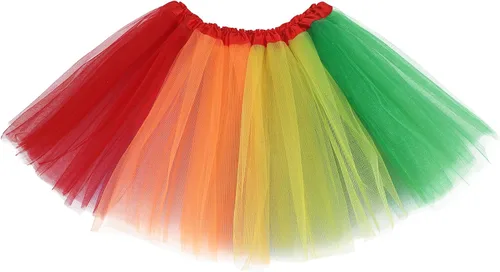 Miniatura 103 de Century Star Tutú de 4 capas para niñas pequeñas, faldas de ballet de tul para baile de princesa, esponjoso, para fiestas de cumpleaños de 2 a 8 años
