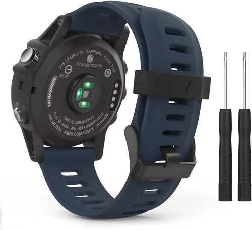Miniatura 11 de MoKo Correa compatible con Garmin Fenix 3/Fenix 5X, [4 unidades] Correa de repuesto de silicona suave para reloj inteligente Garmin Fenix 3/Fenix 3