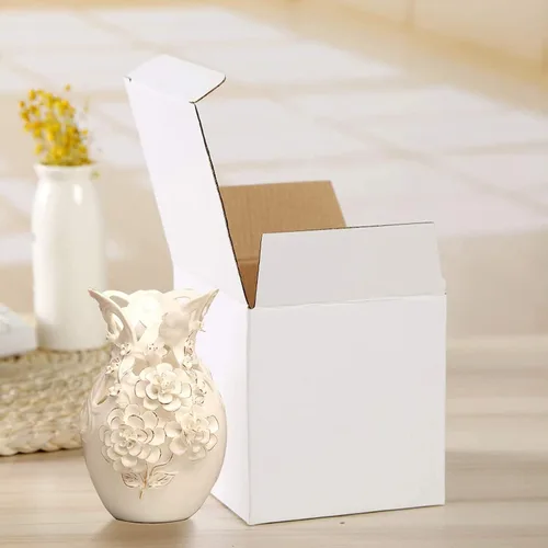 Miniatura 7 de Cuyacili Cajas de regalo de broma, cajas de regalo anidables, caja sorpresa, caja de cartón blanco, caja de broma cuadrada, divertido regalo