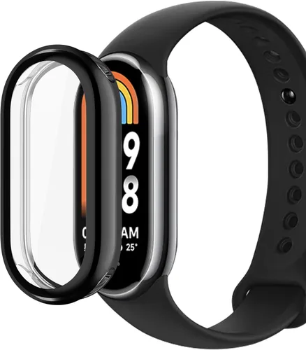 Miniatura 5 de Funda compatible con Xiaomi Band 8, funda rígida de policarbonato con protector de pantalla antiarañazos, a prueba de golpes, funda protectora