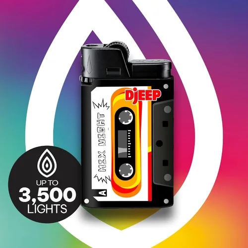 Miniatura 5 de DJEEP Encendedores de bolsillo, colección de edición limitada de mixtape, encendedores únicos con textura, paquete de 4 unidades de encendedores