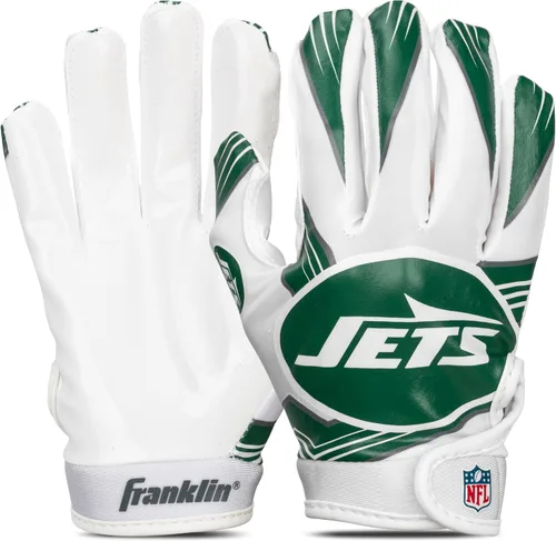 Miniatura 10 de Franklin Sports - Guantes de receptor de fútbol americano juvenil de la NFL, par de guantes de fútbol para niños con logotipos de equipos de la NFL