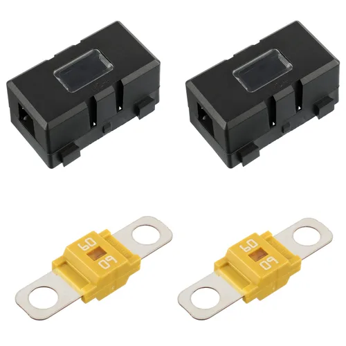Miniatura 11 de BOJACK Portafusibles AMI/Midi de 40 amperios y fusibles midi atornillados de alta corriente 40A para automóviles, camiones y vehículos (paquete de 2)