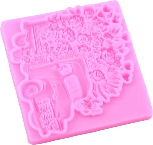 Miniatura 7 de Mujiang Moldes de silicona para el día de San Valentín, diseño de corazón y rosa, para caramelo de chocolate XOXO, para decoración de pasteles