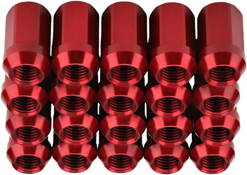 Miniatura 6 de Riloer Tuercas de rueda M12 x 1.5 antirrobo, asiento de bellota de extremo cerrado de 12 x 1.5, total de 20 piezas, ajuste universal, color negro