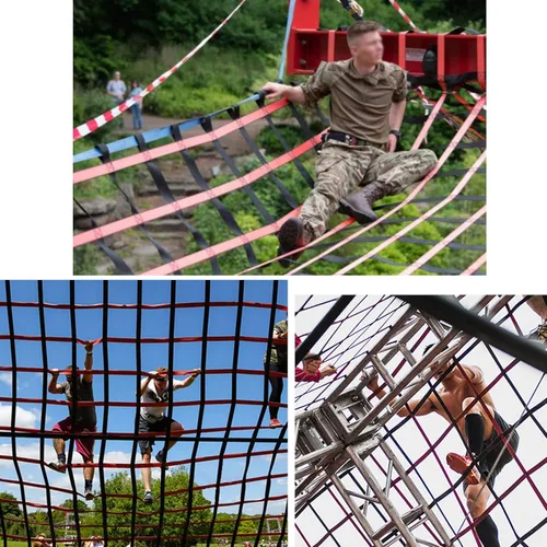 Miniatura 6 de Escalera de red ninja, escalada de carga, para niños, al aire libre, para adultos, para balcón, protección de valla, para ninja, campos