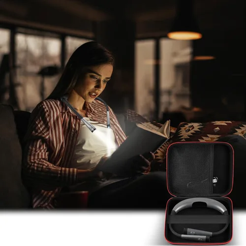 Miniatura 6 de Funda compatible con Glocusent/ para Vekkia/ para LITOM/para LEDGLE/ para TAKKUI/ para TSINGREE Luz de lectura LED para el cuello Luz de libro