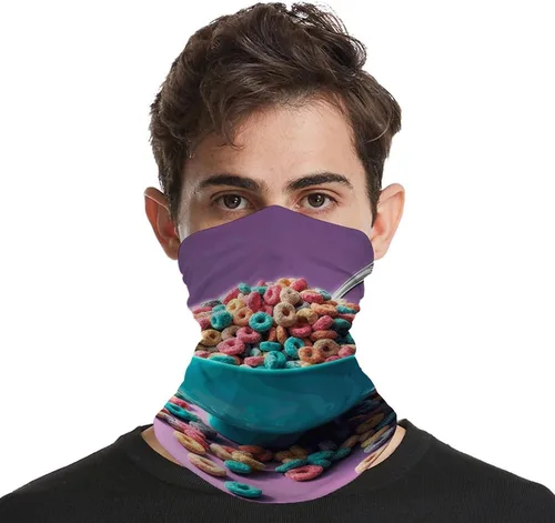 Miniatura 3 de Máscara facial transpirable a prueba de viento, cereal en cuenco, para enfriar el sol, a prueba de polvo, pasamontañas, bandana, para hombres