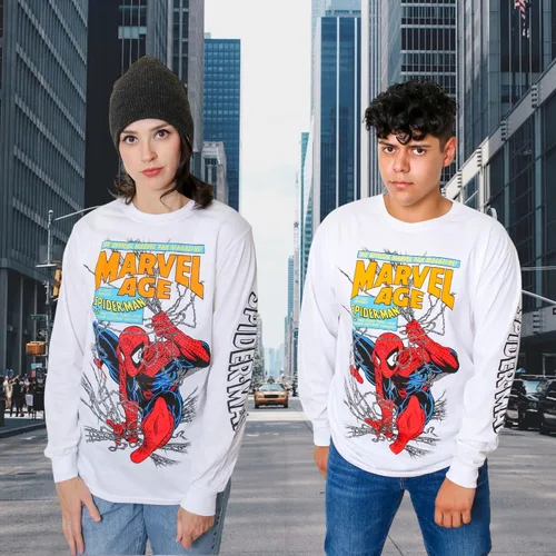 Miniatura 7 de Marvel Spider-Man Age - Camiseta de manga larga para hombre