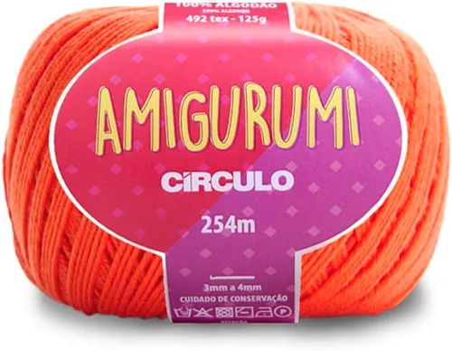 Miniatura 39 de Circulo Amigurumi Yarn, 100% Algodón Virgen Brasileño Mercerizado para Crochet y Tejido, Soft Art - Hilo de Peso Deportivo, 4.4 oz, 278 yardas