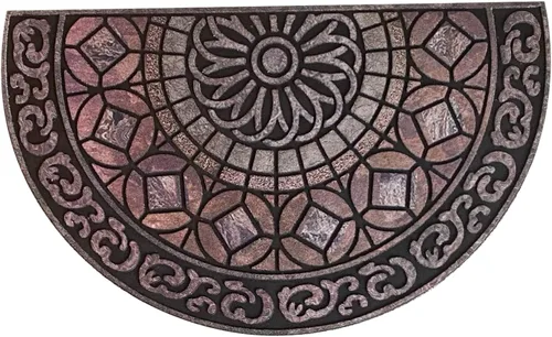 Miniatura 11 de Tapete medio redondo de 18 x 30 pulgadas, antideslizante, de goma duradera, de perfil bajo, resistente, fácil de limpiar, decoración de entrada