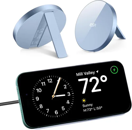 ESR para cargador Magsafe con soporte, cargador inalámbrico para iPhone, almohadilla de carga para iPhone 17/16/15/14/13/12, AirPods 4/3/Pro/Pro 2,