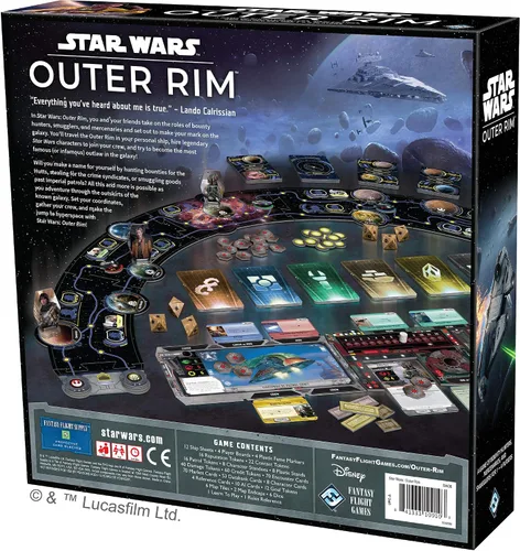 Miniatura 2 de Asmodee Star Wars Outer Rim Juego de mesa - Juego de estrategia, divertida aventura familiar para niños y adultos, a partir de 14 años, 1-4