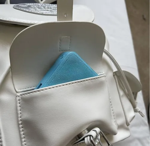 Miniatura 9 de Linda mochila estética bolsa de hombro - Mochila Kawaii Mini Mochila Daypack Coquette Harajuku Cutecore Bookbag Monedero, Beige, Mediana, Linda