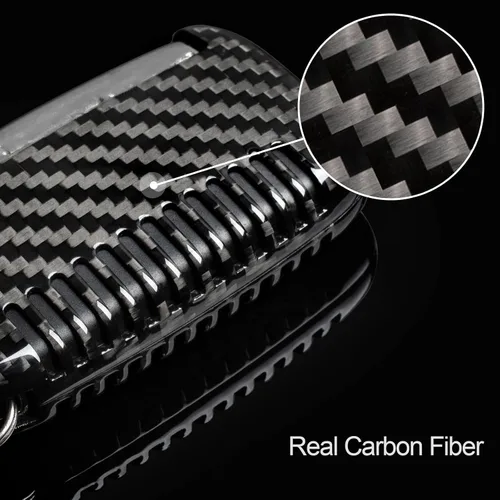 Miniatura 5 de T-carbon Carbon Fiber Key Fob Protector Compatible with Land Rover Series Car Key fob Cover Compatible with Jaguar Key Case