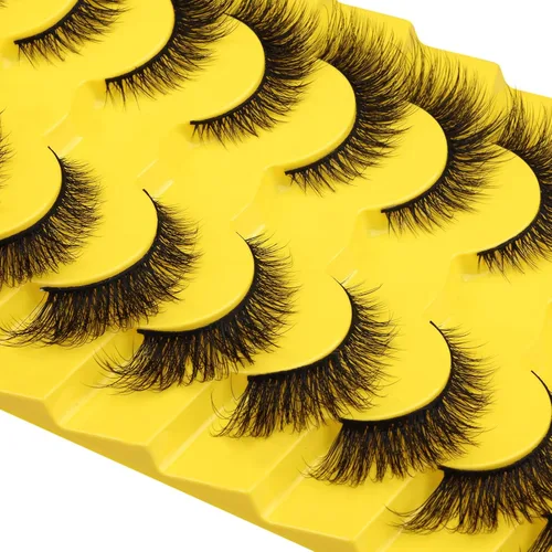 Miniatura 6 de Pestañas naturales de ojo de gato, pestañas postizas wispy de visón que parecen extensiones de pestañas de ojo de zorro, 9 pares por Zegaine