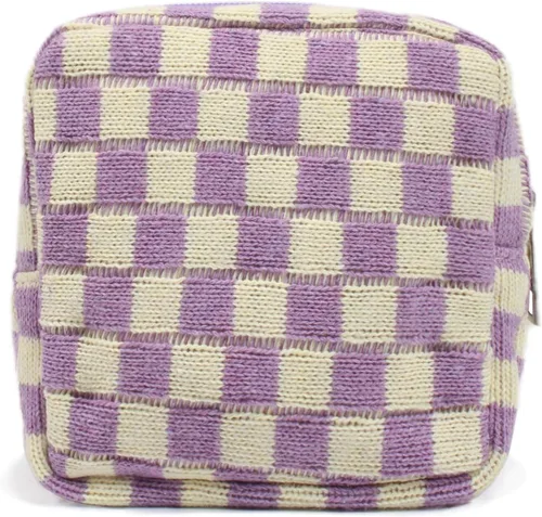 Miniatura 10 de 2 mini bolsas de maquillaje, pequeñas bolsas de maquillaje para bolso, bolsa de cosméticos con bolsillos deslizantes, pequeña bolsa de aseo de viaje