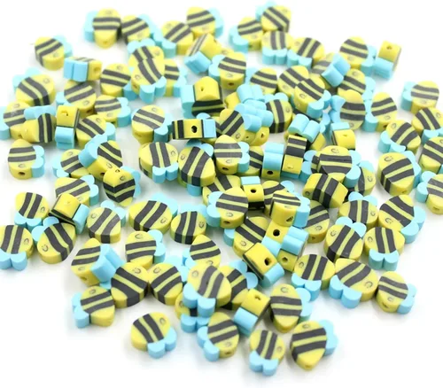 Miniatura 25 de 100 cuentas de arcilla polimérica mixta Heishi para hacer pulseras, aretes, collares, joyas Bola